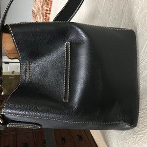 Frye Harness Bucket Bag with contrast stitching